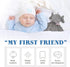 2-Pack Elephant Loveys for Babies, Soft Security Tag Blankets for Boys and Girls, Christmas Baby Gifts
