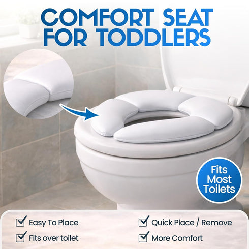 Mommy's Travel Potty Seat w/ Washable Carry Bag - Perfect for Travel - Padded for Soft Cushion - Portable Reusable