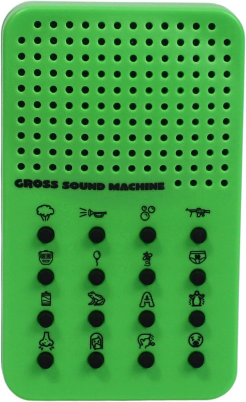 16 Gross Sound Machine with Farts, Burps, Vomit, Sneeze and Coughing Noises, Portable Electronic Fart Themed For Kids