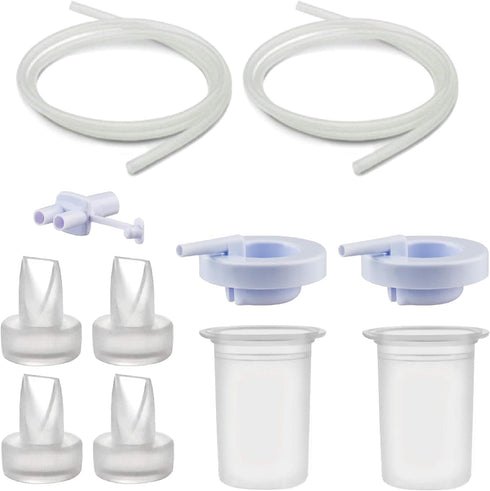 Maymom Pump Parts Compatible with Ameda Purely Yours Pumps, Includes Top Cap, Silicone Membrane, Duckbill