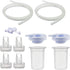 Maymom Pump Parts Compatible with Ameda Purely Yours Pumps, Includes Top Cap, Silicone Membrane, Duckbill