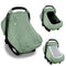 Hooyax Muslin Car Seat Covers for Babies, Summer Baby Car Seat Cover