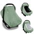 Hooyax Muslin Car Seat Covers for Babies, Summer Baby Car Seat Cover