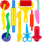 iShyan Dough Tools for Kids,9-Piece Kids Clay and Dough Tool Kit Includes