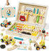 Lehoo Castle Kids Tool Set with Toolbox, Wooden Toys for 3 4