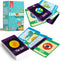 Merka 90 Pack Science Flash Cards for Kids - Solar System, Human Body, Geography, Learning Picture Cards