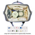 Yusudan Backpack Elephant Diaper Bag for Baby Girls, Mom Waterproof Large Nappy Bags for Women