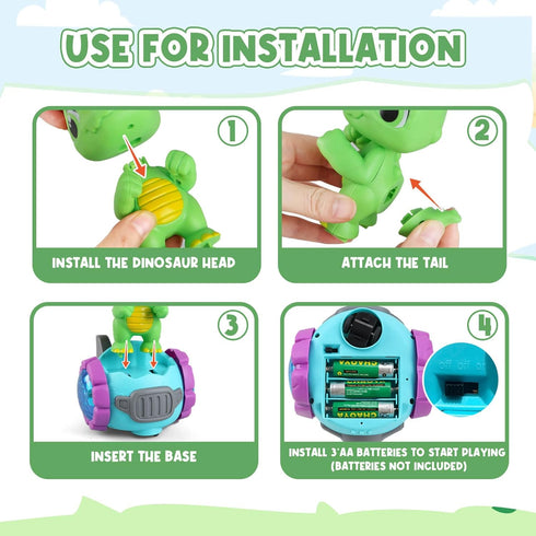 1-3, 3 2-4, 1-3 4 5 6 7 Dinosaur Robot Car Toy with Lights & Music, Toddler Toys Dinosaur Universal Cars, Toys for Year