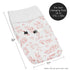 Sweet Jojo Designs Baby Changing Pad Cover (Pink and White Floral Leaf) for Girls and Boys, Infant/Newborn Diaper