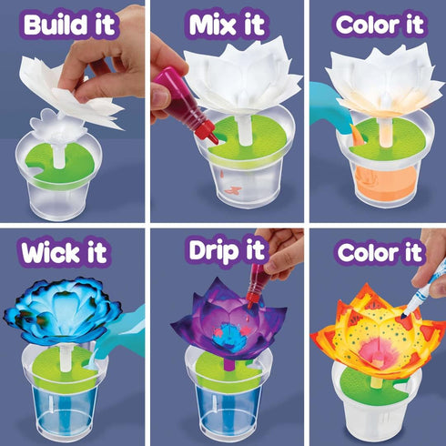 Crayola Paper Flower Science Kit, Color Changing Flowers, Gift for Kids Ages 7-10