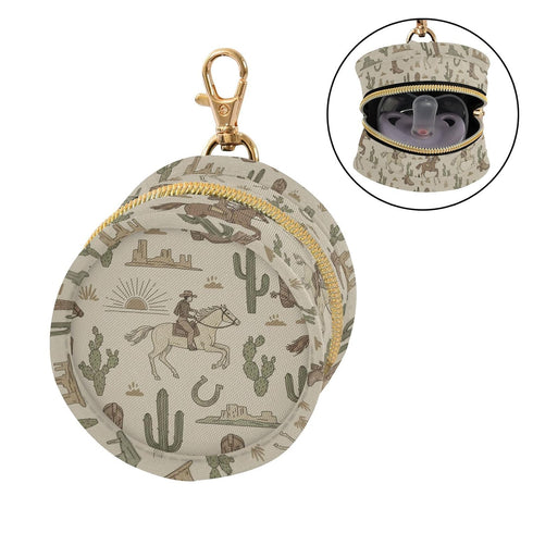 Lxqimora Western Cowboy Boots Beige Print Pacifier Case for Travel Clip-On Pacifier Holder Baby Pacifier Pod