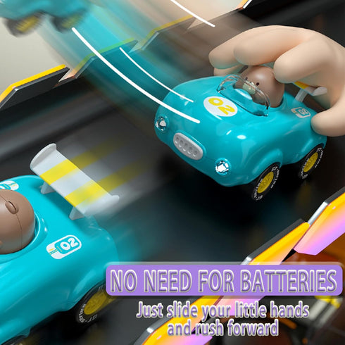 CDDZSW 1-3 1 2 3 Years Old Friction Power Car Toys, Push and Go Pull Back Trucks Suitable for Toddlers Year Old Kids