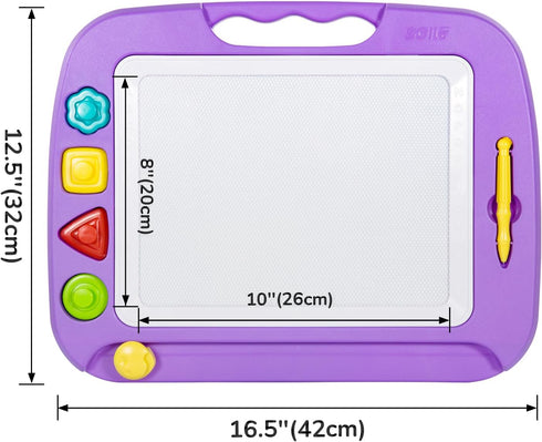 1 2 3 4 4 16 13 SGILE Toddler Toys for Kids, Large Magnetic Drawing Board for Birthday Gift, Toys for Year Old Girls
