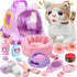 TUZT 17 PCS Cat Toys for Kids Girls, Realistic Walking Meowing Robot
