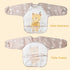 YINGJEE 3 6-36 Waterproof Baby Bibs, Pieces Bib with Sleeves EVA Long Sleeve Bib Boys Girls Months, Waterproof Baby