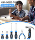 18-Piece Set 8+ URASISTO Kids Tool with Tool Storage Bag, Junior Real Hand Tool Kit for Boys & Girls, Children Learning