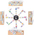 Set 91 4 12 Set Mexican Train Dominoes with Number Tiles, Wooden Racks, Double Dominoes Game for Family Fun, Parties