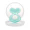 Nuby Silicone Teethe-EEZ Teether with Bristles, Includes Hygienic Case, Aqua