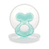 Nuby Silicone Teethe-EEZ Teether with Bristles, Includes Hygienic Case, Aqua