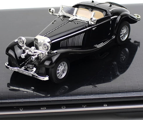 1:28 Scale Pullback Diecast Metal Antique Classic Model Cars - Collectible Toy Gifts (Black, Length 6.5in)