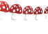 Agkvw Mushroom Garland - Red Glitter Mushroom Banner, Woodland Party Decor, Mushroom Theme Birthday Decorations, Fairy