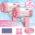 Dolanus Bubble Gun 2 Pack - Bubble Machine for Kids, Bubble Maker Blower Toy for 3 4 5 6 7 8 Years Old Boys Outdoor Indoor Birthday Wedding Party Toy- 3 Year Old Boy Toys Gifts for 3-4 Year Old Boy