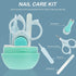 Set Nail Clippers and Scissors Grooming Kit for Infants with Metal Tweezers and Nail File Safe Manicure for Newborns