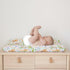 Safari Jungle Animals Trees Changing Pad Cover, Soft Breathable Sheets for Boy Girl with Lion, Elephant, 32''x16''