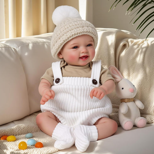 17 Inch 3+ BABESIDE Lifelike Reborn Baby Dolls Dara - Realistic-Newborn Baby Doll Girl Handmade Real Life Baby Dolls