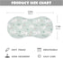 decor gift 4 Pack 22x11in Cotton Baby Burp Cloths Easy Care Mint Six Playful Bunny spit up Cloth for Gender Neutral
