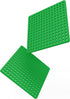 PLUS PLUS Green Baseplate Duo, Base Accessory for Building Creations, 4.5 X 4.5 inches, STEM Toy for Kids