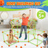 Fort Building Kit for Kids - 100 Pcs Glow in The Dark Creative STEM Toys for Indoor Outdoor Fun, Ages 5-10