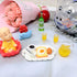 Honbay 9PCS Mini Fake Food Model, Miniature Breakfast Set for Mini House Outdoor Garden Party Celebration