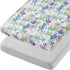 TILLYOU Mini Crib Sheets Fitted 2 Pack, Pack and Play Sheets for