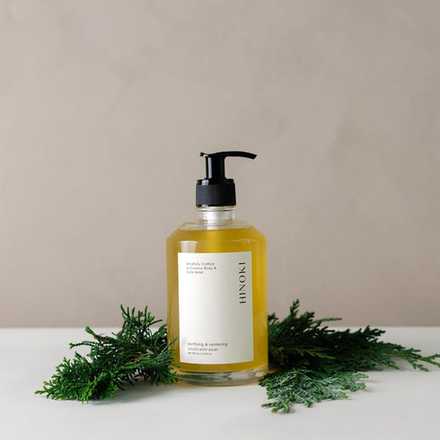 Natural Cedar and Myrrh Hinoki Body Wash - Purifying Shower Gel