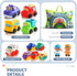 1 Bag)|12 12-18 1-2|First 1 2 3 bessome Soft Rubber Toy Figure Car for Year Old Boy with Playmat (Storage PCS Cartoon