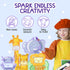 16 4-8 3-10 TinyGeeks Rocket Crayons - Non Toxic, Washable - For Toddlers, Kids Ages - Easy To Hold, Baby's Crayons