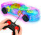 Playbees Light-Up Transparent Car with Remote Control, Toys for Autistic Kids Ages