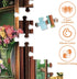 Ciavotie 500 500 20.5x15 Puzzles for Adults Pieces, Beautiful Flower Store Puzzle for Adults Pieces, Cat Jigsaw Puzzles
