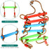 TOPNEW 6.6 Ft Climbing Rope Ladder for Kids - Hanging Rope Ladder for Indoor Play Set and Outdoor Tree House