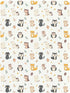 miaozhen 1 Pack 52x28 Cotton Baby Crib Sheets for Boys Girls Comfy Breathable Jungle Animal Fox Squirrel Colorful