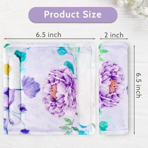 6.5 6.5 inch, Carseat Strap Covers for Babies, Soft Seatbelt Covers for Kids, Reversible Baby Car Seat Strap Covers