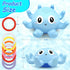 8 Baby Octopus Bath Toy, Light Up Sprinkler with Sensory Rings, Bathtub Fountain Spray Toy for Kids Pool Toys