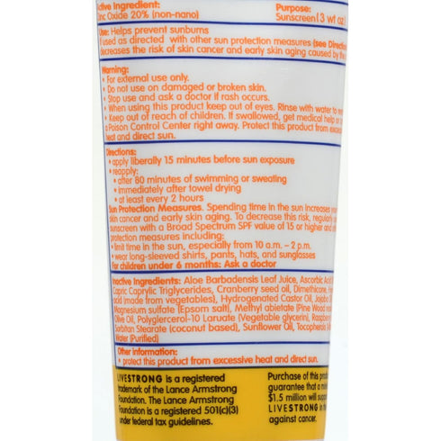 Thinkbaby 50+ 3 oz Recommended Baby Suncreen - SPF - fl - Safe for Babies - Dermatologist