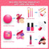 Set 3-5 4-6, 3 4 5 6 7 Toddler Pretend Makeup Kit for Girls, Play Makeup for Kids Fake Make up Toy with Unicorn Purse
