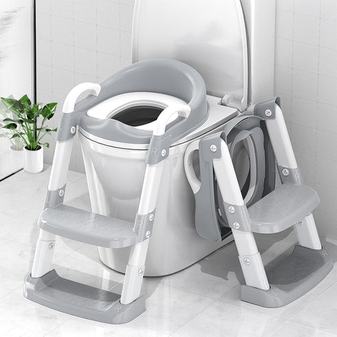 Zieyeen Potty Training Seat with Step Stool Ladder, Toddler Potty Training Toilet for