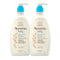 Aveeno Baby Daily Moisture Body Lotion for Delicate Skin, Natural Colloidal Oatmeal, Hypoallergenic, Twin Pack, 2 x 18