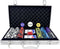 AIBETOMG Poker Chips with Numbers,300Pcs Clay Poker Chips Set with Aluminum Travel Case,14