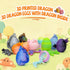 Navoxa 32pcs 3D 3D (32pcs) Printed Dragon Eggs, Dragon Eggs with Dragon Inside,Prefilled Easter Dragon Egg