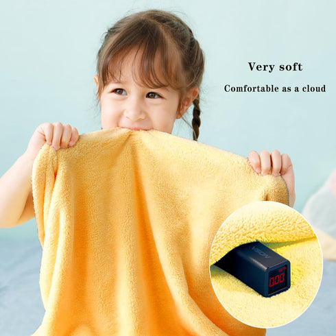 27.5"X55" 0-6 Boys(Sunset IIFaryMes Toddler Baby Bath Towel with Hood Ultra Absorbent Soft Bathrobe Blanket, Years